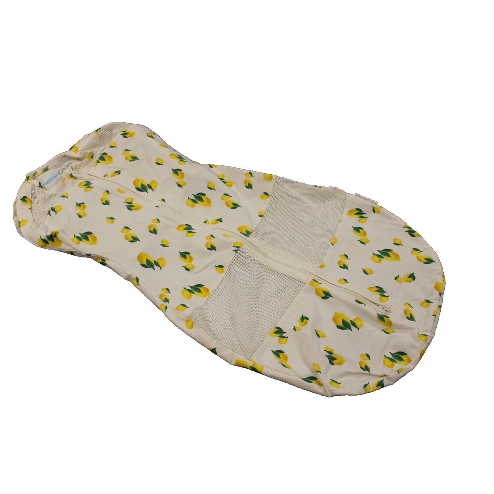 Happiest Baby Sleepea Swaddle Large Lemon Print  Sack 5-Second Zip Large